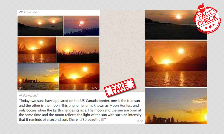 Fake Claim Of Two Suns And The Hunter S Moon Phenomenon Seen In The Sky Revived