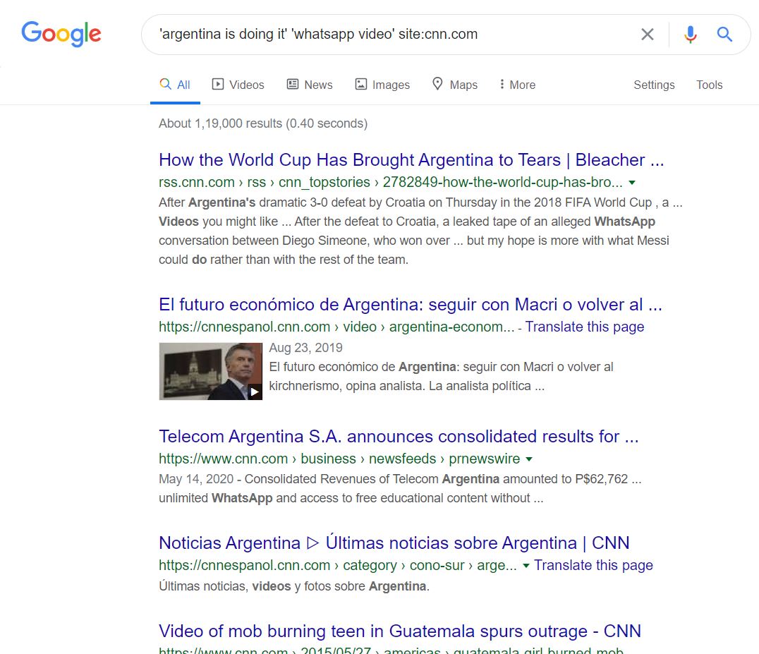 Notícias sobre Argentina