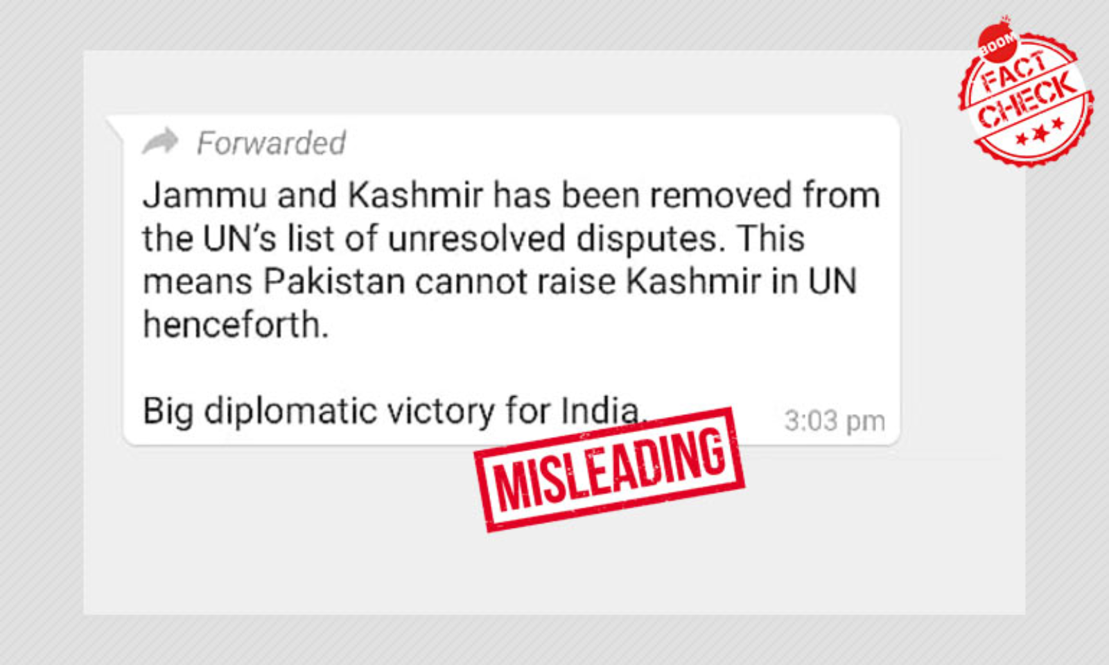 Has The Un Removed Kashmir From Unresolved Disputes List A Factcheck