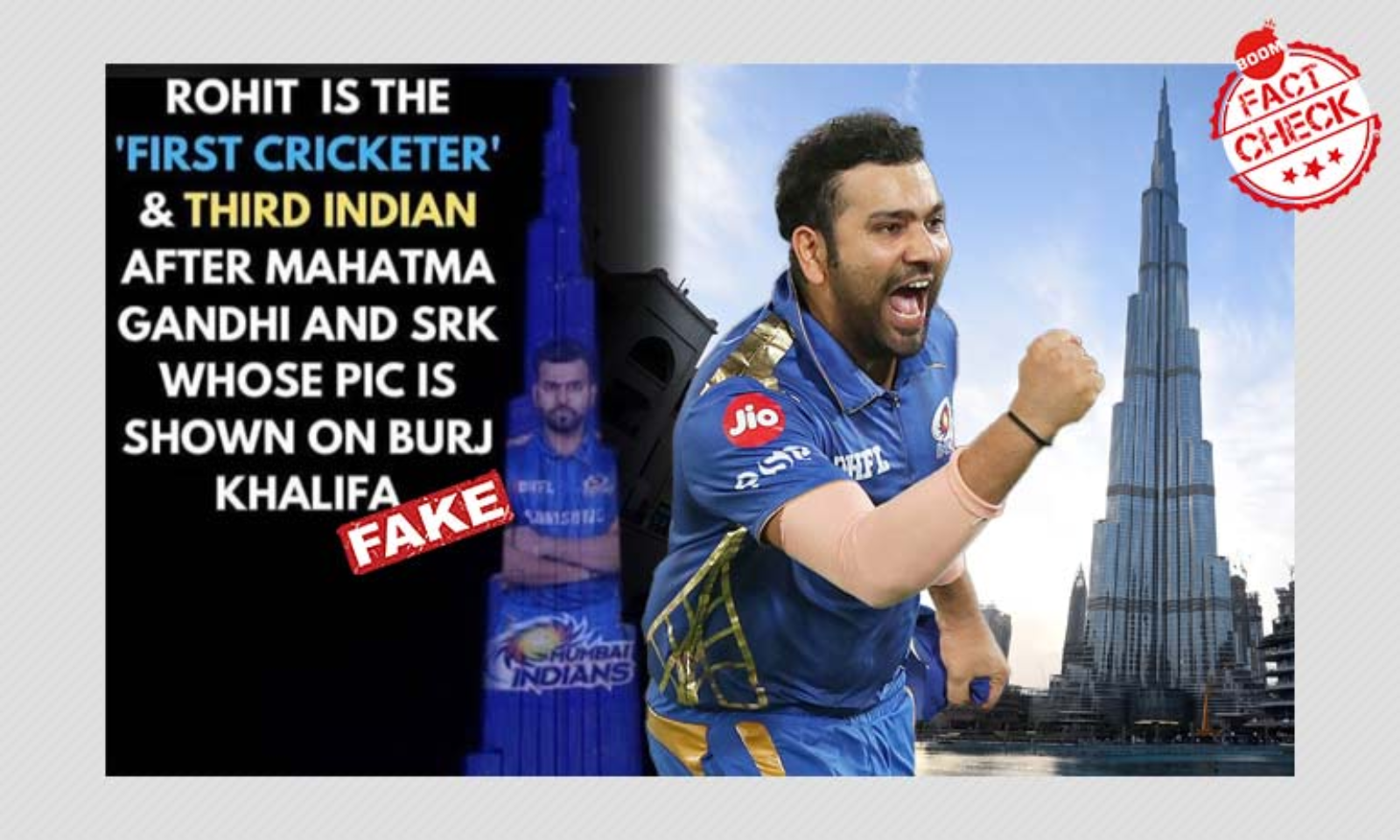 1600px x 960px - Rohit Sharma's Image Was Not Displayed On Burj Khalifa After MI's IPL Win |  BOOM