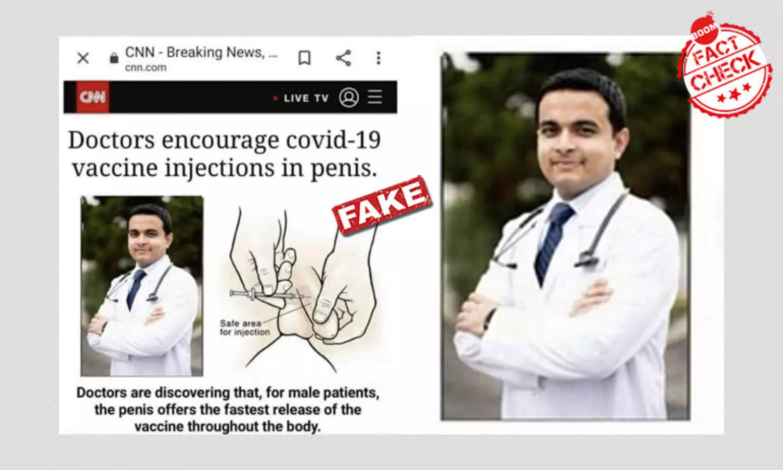 Fact Check Did Doctors Encourage Covid19 Vaccine Injections In Penis