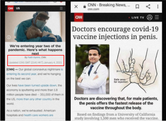 Fact Check Did Doctors Encourage Covid19 Vaccine Injections In Penis