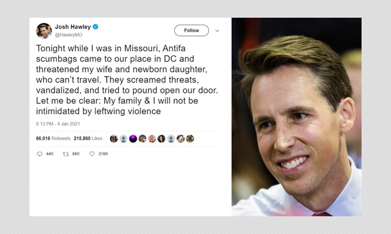 Did Antifa Supporters Attack Senator Josh Hawley's House? A Fact Check ...