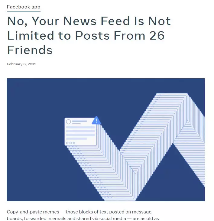 No, Facebook Is Not Showing You Posts Only From 26 Friends | BOOM