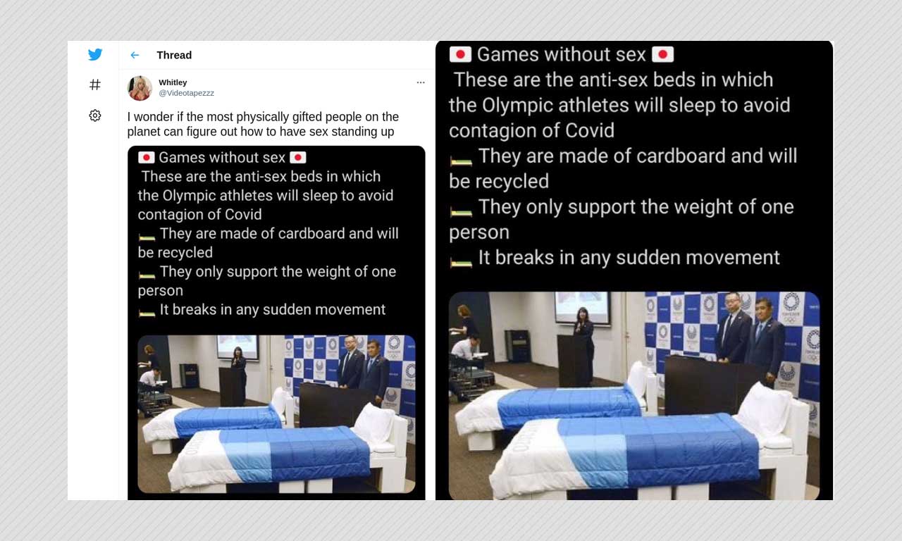 Olympic Sized Hoax Beds For Athletes At Tokyo Games Are Not Anti Sex Boom