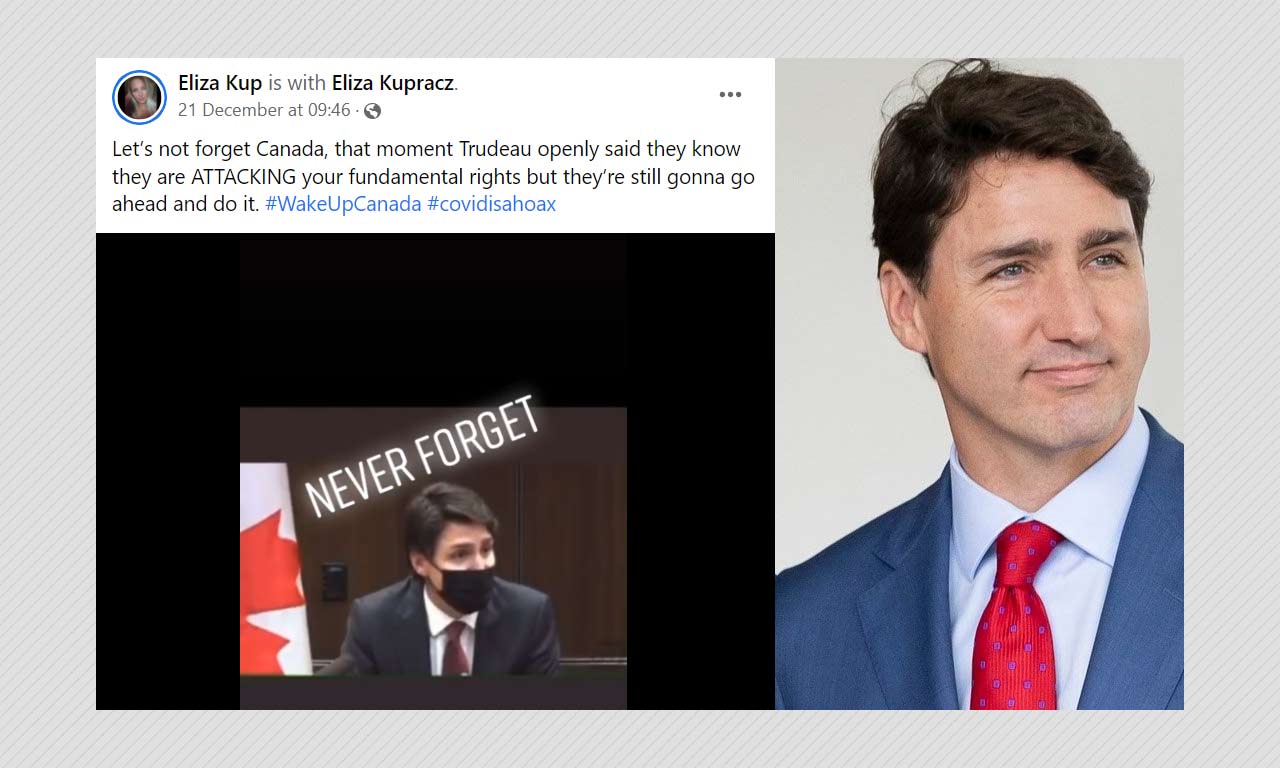 Edited Clip From Justin Trudeau's Interview Shared With False COVID-19 ...