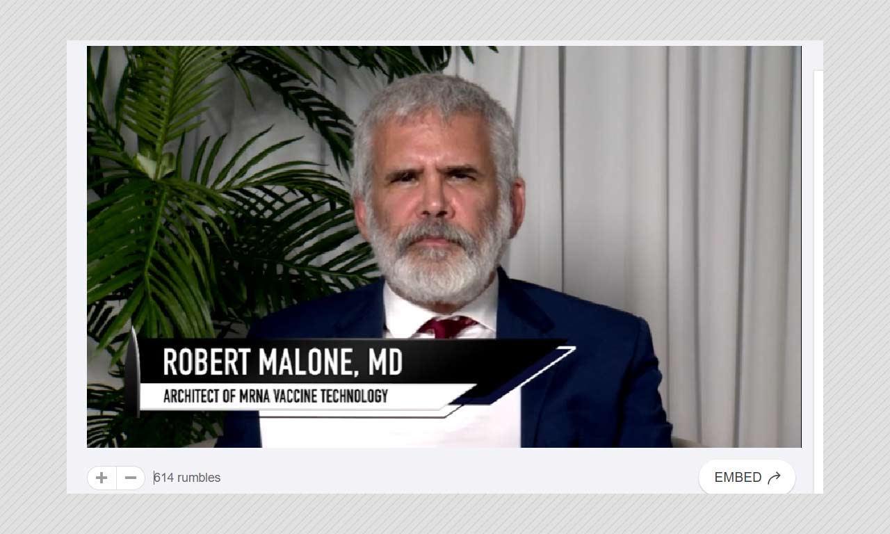 Dr Robert Malone Makes Inaccurate Claims About COVID19 Shots In Video