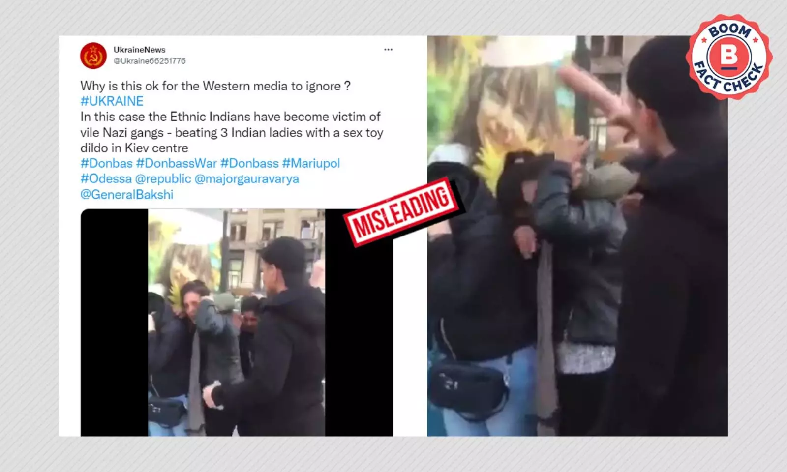 Video Of Far-Right Assault On Roma Women In Kyiv Shared As Attack On  Indians | BOOM