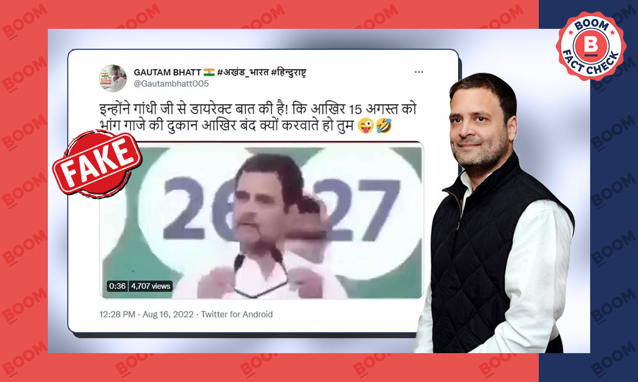 No, Rahul Gandhi Did Not Say He Spoke To Mahatma Gandhi; Video Is ...