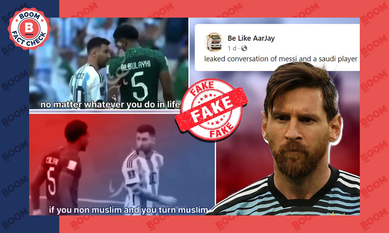 Doctored Video Peddled As Saudi Footballer Telling Messi To Convert To ...