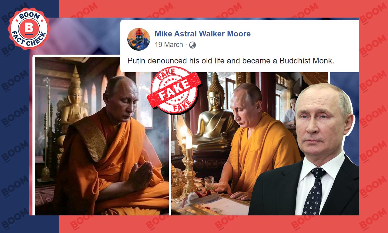 AI Generated Photo Shows Russian President Vladimir Putin As Buddhist Monk