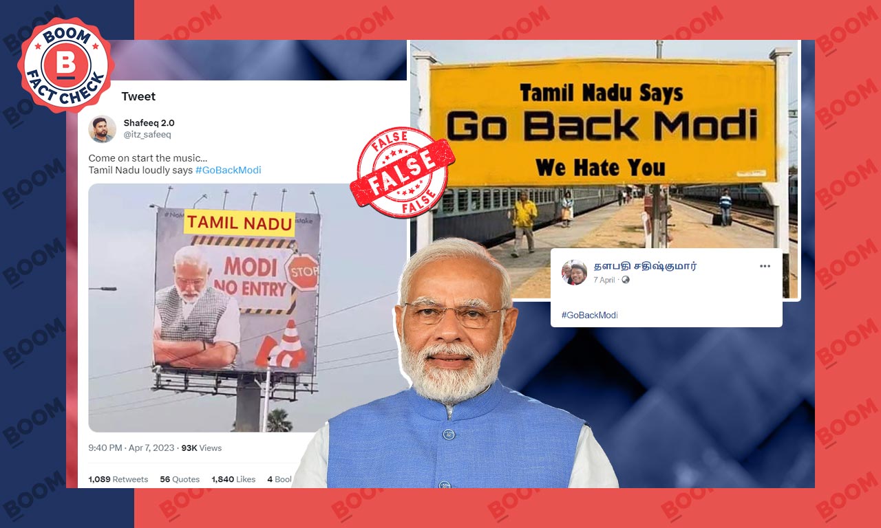 Morphed Images With Anti-Modi Slogans Viral As PM Visits Tamil Nadu