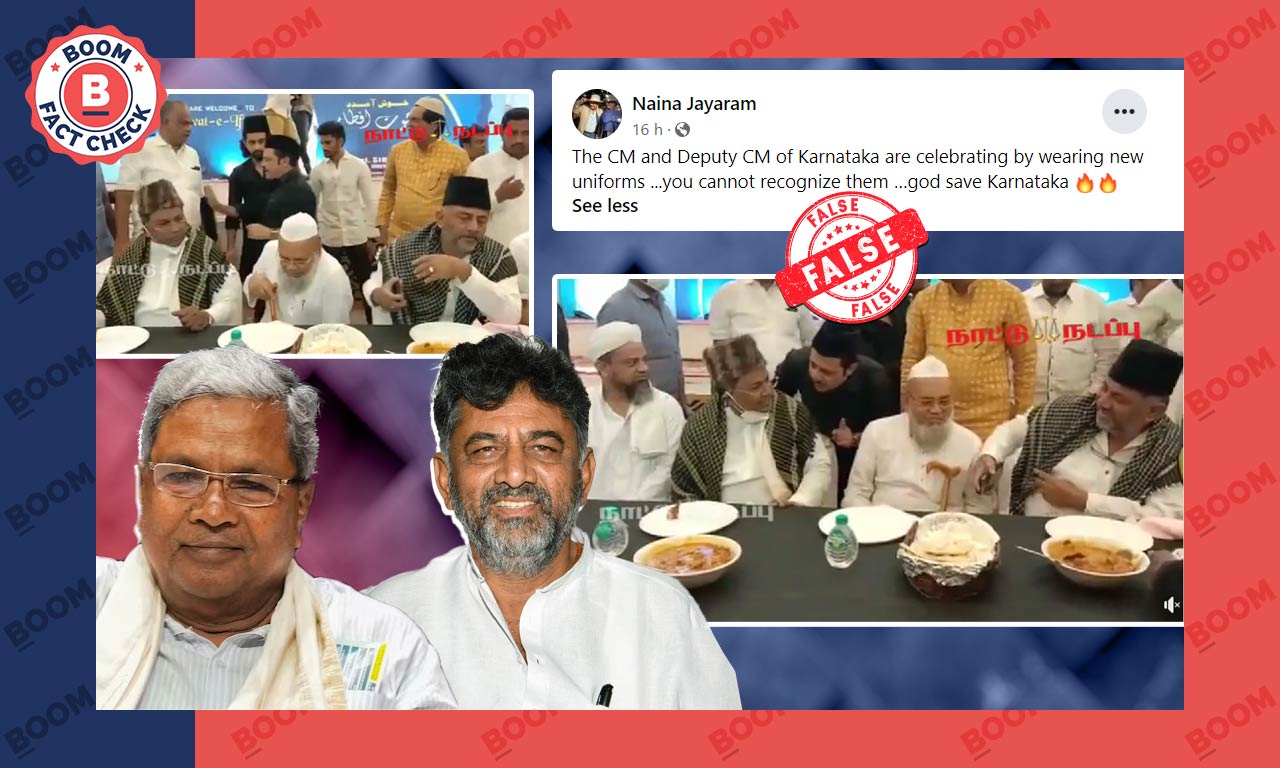 Video of Siddaramaiah, DK Shivakumar at Iftar Party Peddled With False Claim