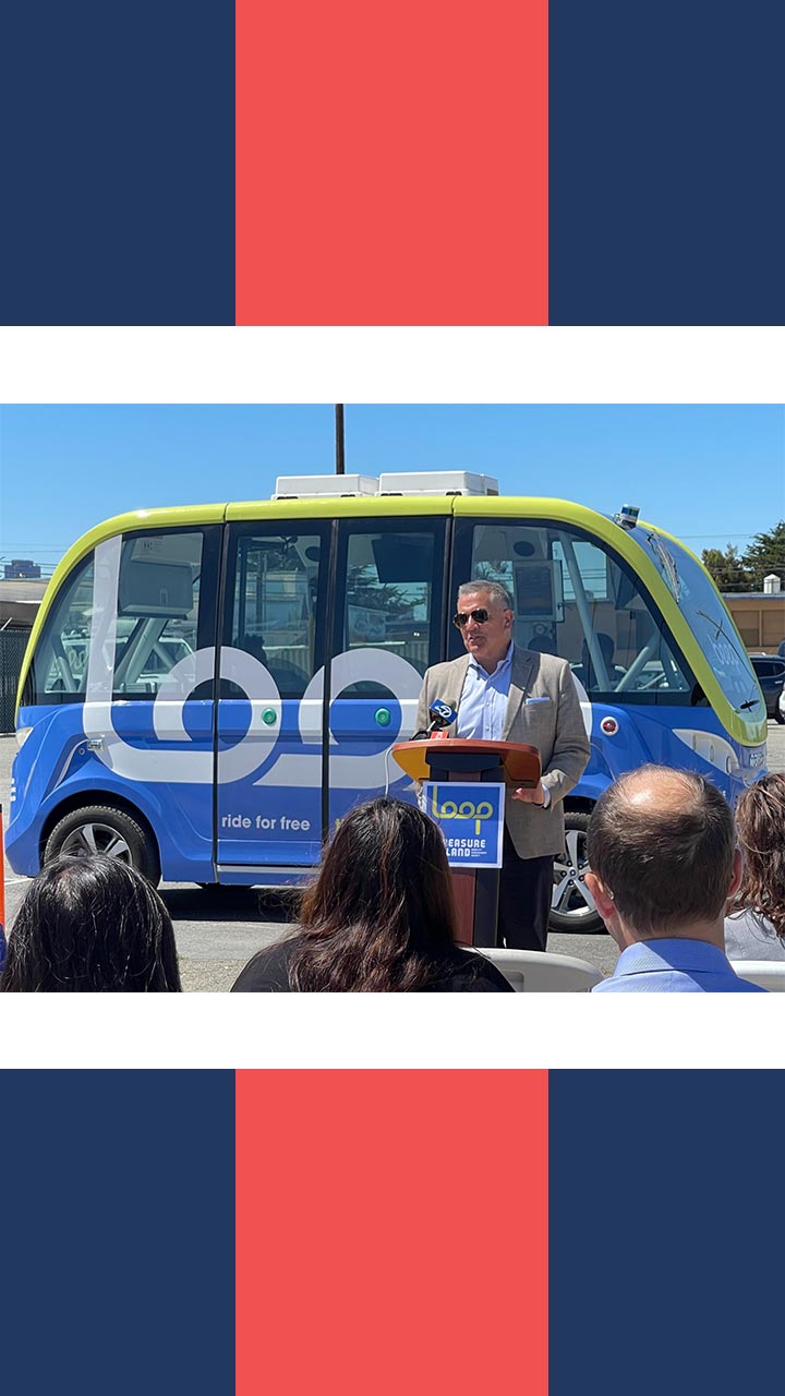 Driverless bus service launches on SF Treasure Island following