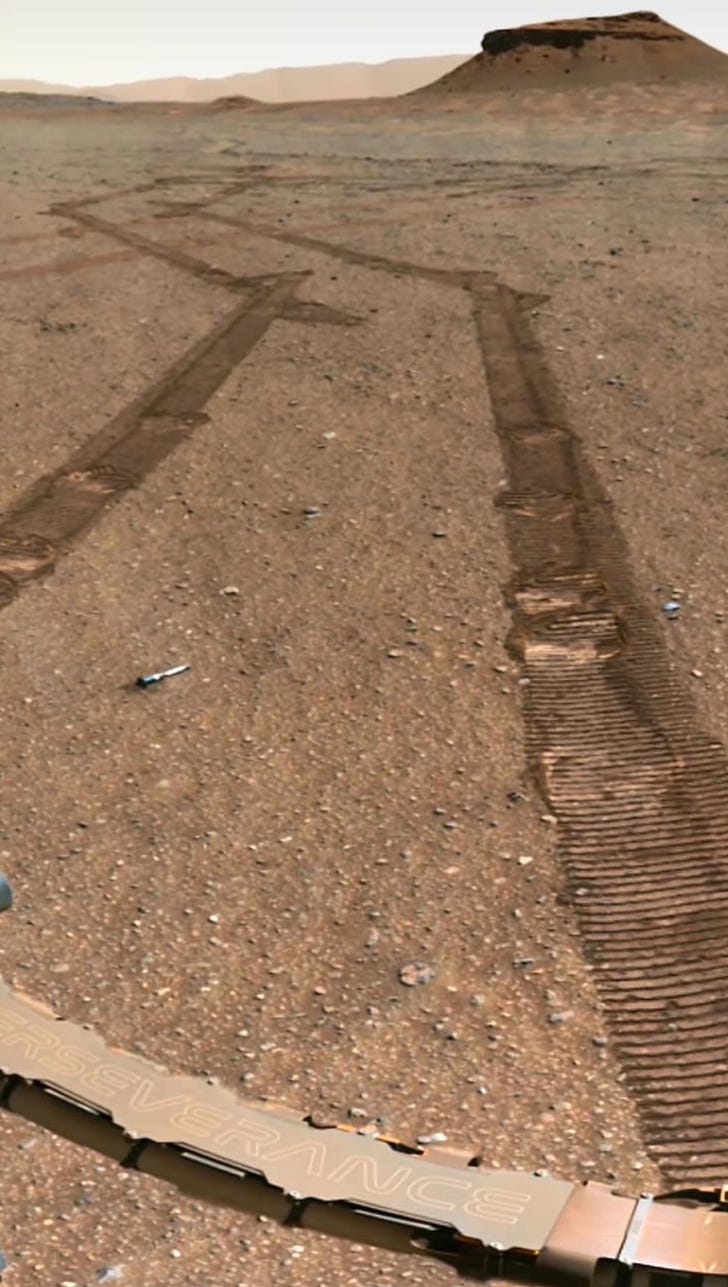 mars rover tracks