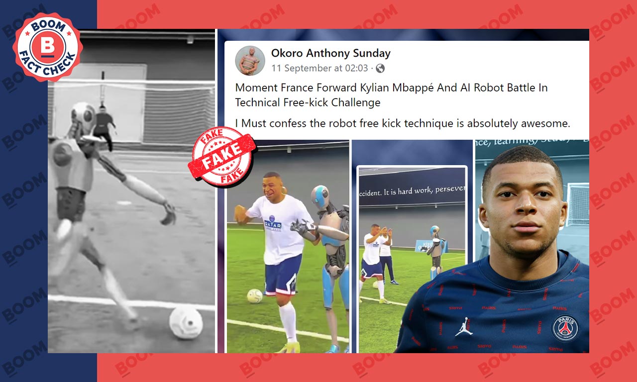 Kylian Mbappe Stunned By A Humanoid Robot Scoring A Goal? A FactCheck ...