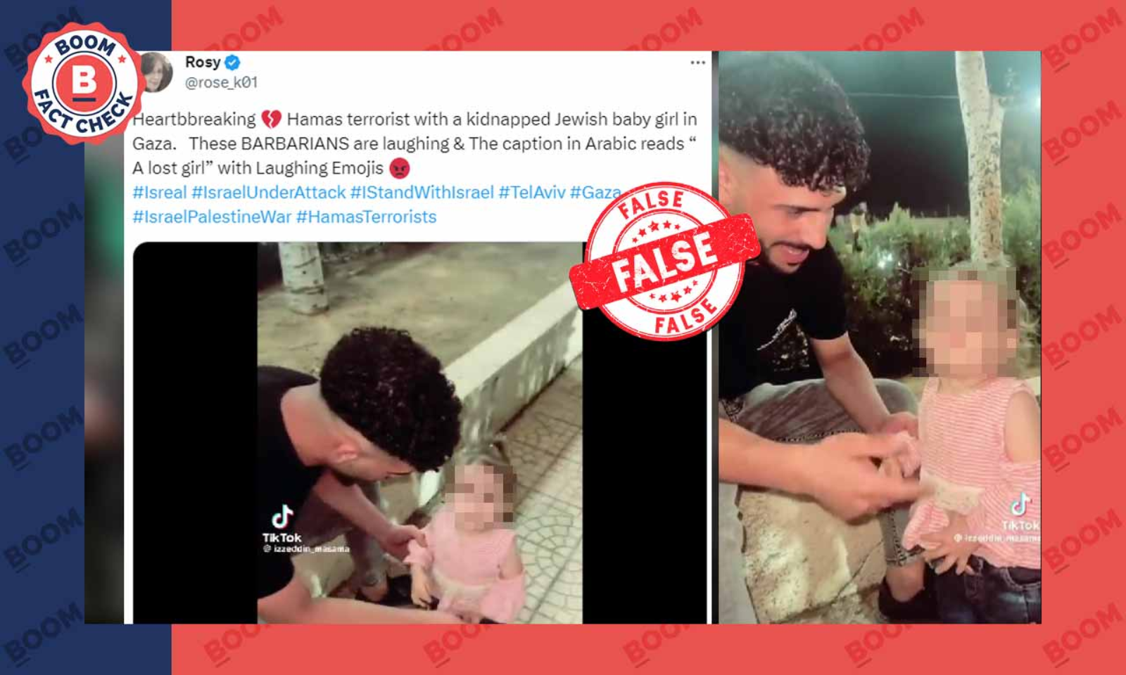 Fact Check: Video Shows 'Hamas Terrorist' with 'Kidnapped Jewish Baby Girl'  in Gaza?