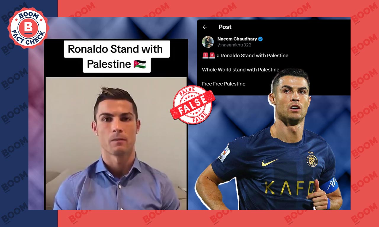 Old Video Of Ronaldo Falsely Linked To Israel-Hamas Conflict | BOOM