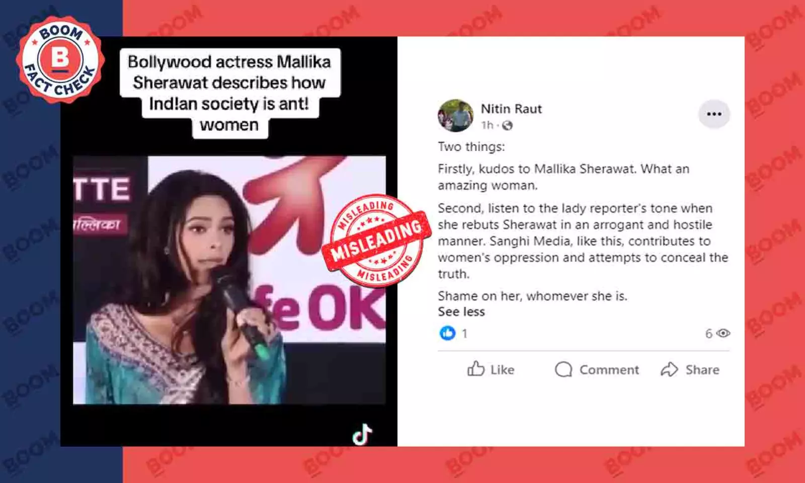 Video Of Mallika Sherawat Saying India Is Regressive For Women Is From 2013  | BOOM