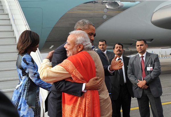 Modi Obama Hug