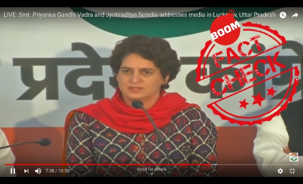 Featured image of Priyanka Gandhi Vadra press conference Pulwama